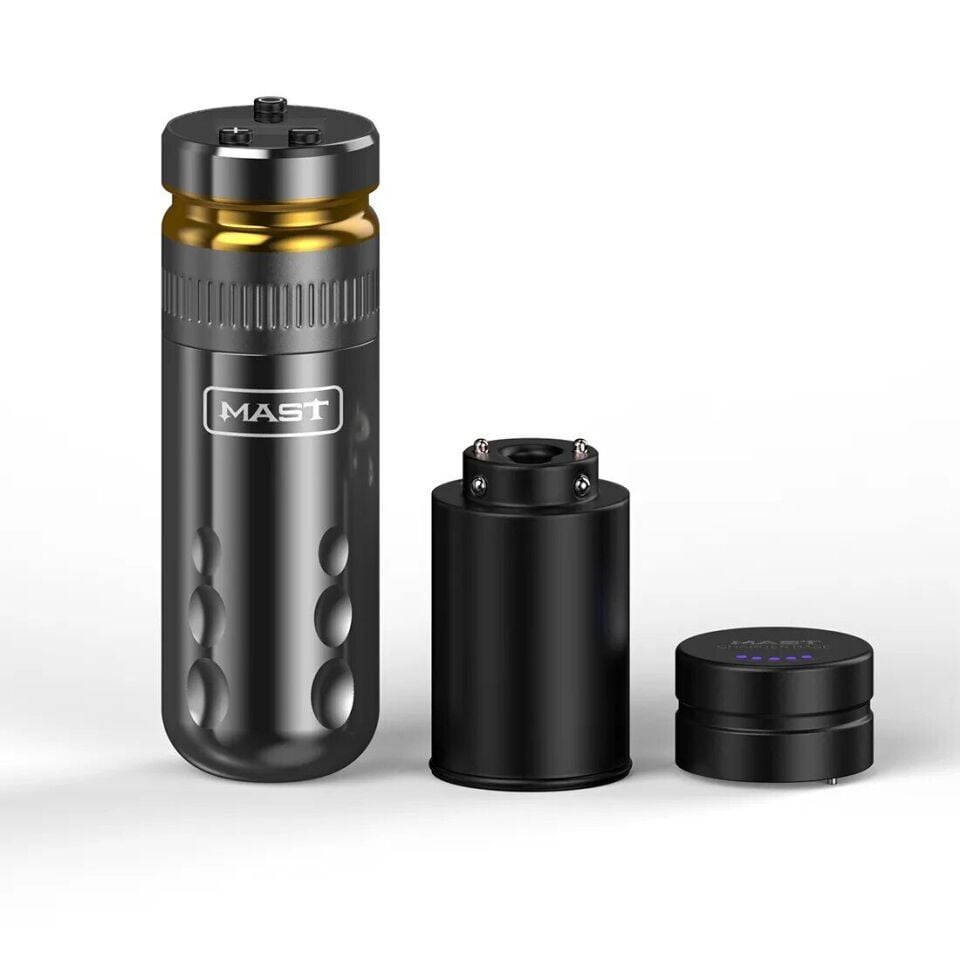 Mast Racer wireless pen dövme makinesi 4.0mm stroke, 2 bataryalı