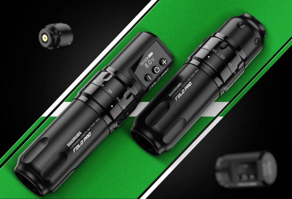 Dragonhawk fold pro dövme makinesi 2.4 -4.2mm stroke