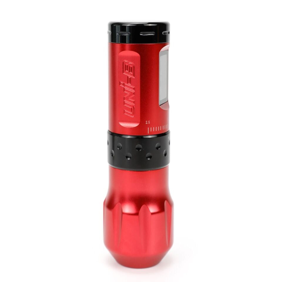 AVA UNI-B Wireless pen dövme makinesi 2.5-4.5mm storke RED