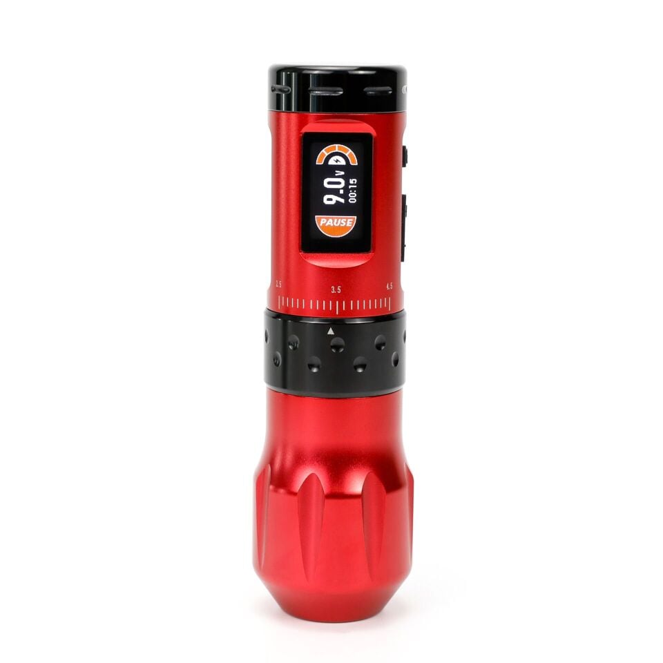 AVA UNI-B Wireless pen dövme makinesi 2.5-4.5mm storke RED