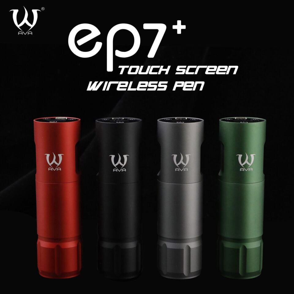 AVA EP7+ GT Wireless pen dövme makinesi 3.5-4.2mm storke BLACK