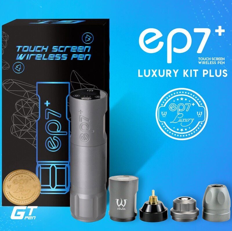 AVA EP7+ GT Wireless pen dövme makinesi 3.5-4.2mm storke GREY