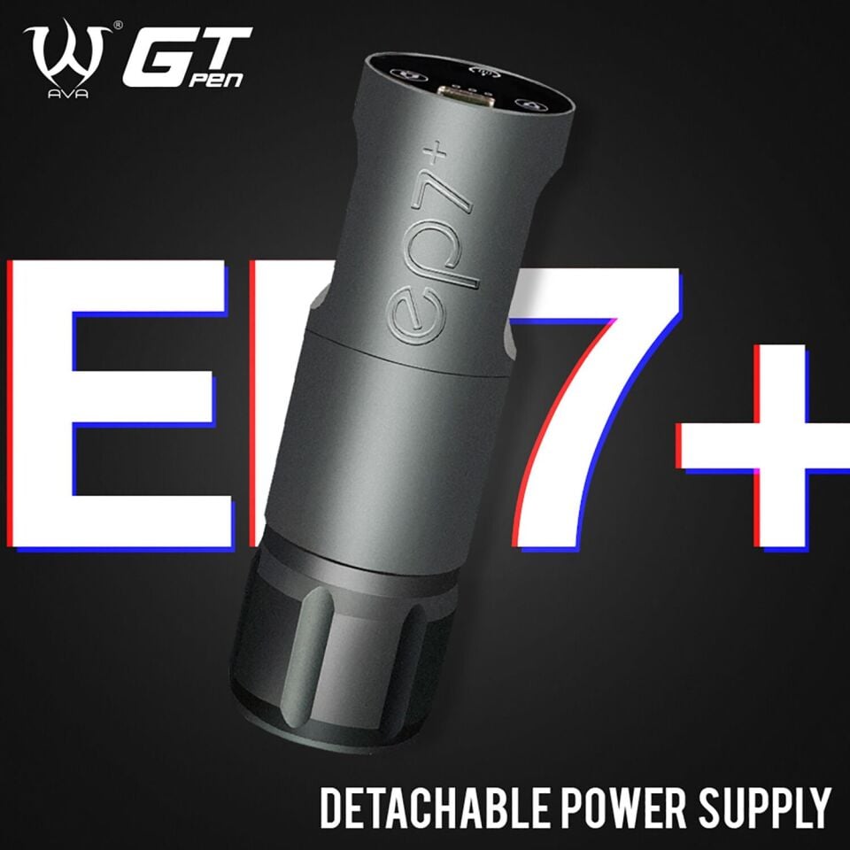 AVA EP7+ GT Wireless pen dövme makinesi 3.5-4.2mm storke GREY