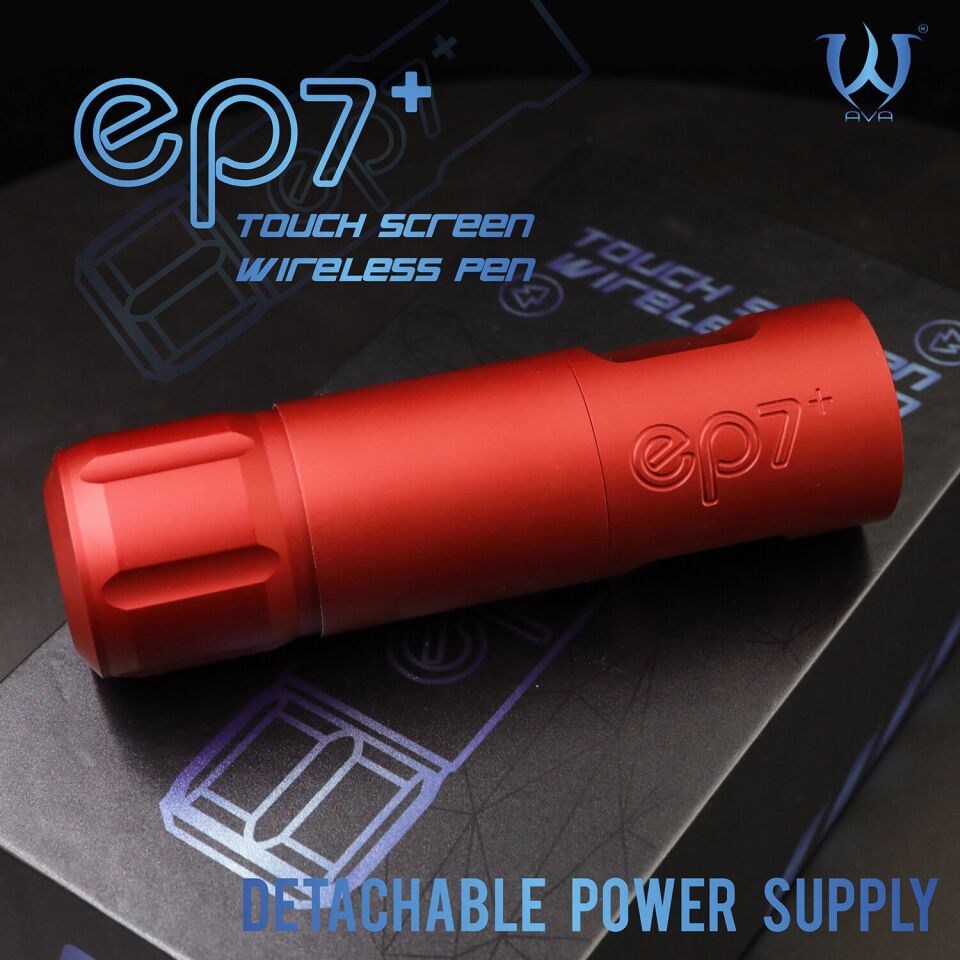 AVA EP7+ GT Wireless pen dövme makinesi 3.5-4.2mm storke RED