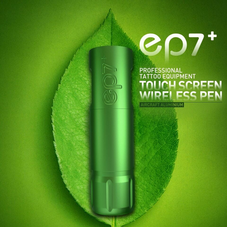 AVA EP7+ GT Wireless pen dövme makinesi 3.5-4.2mm storke GREEN