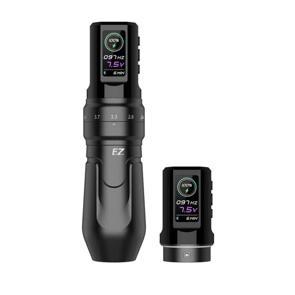 EZ PEN EP3 Wireless dövme makinesi, 2 Bataryalı model BLACK