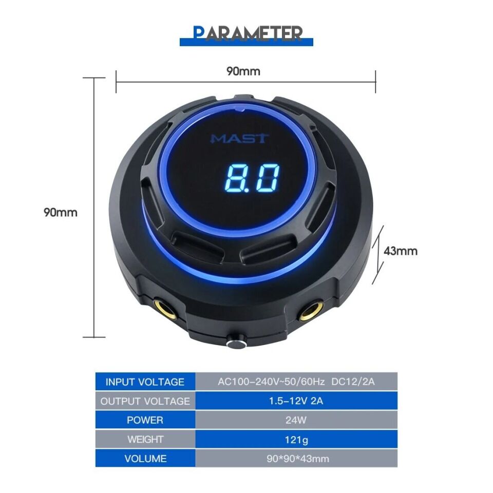 Mast Halo dövme makinesi adaptörü 2A