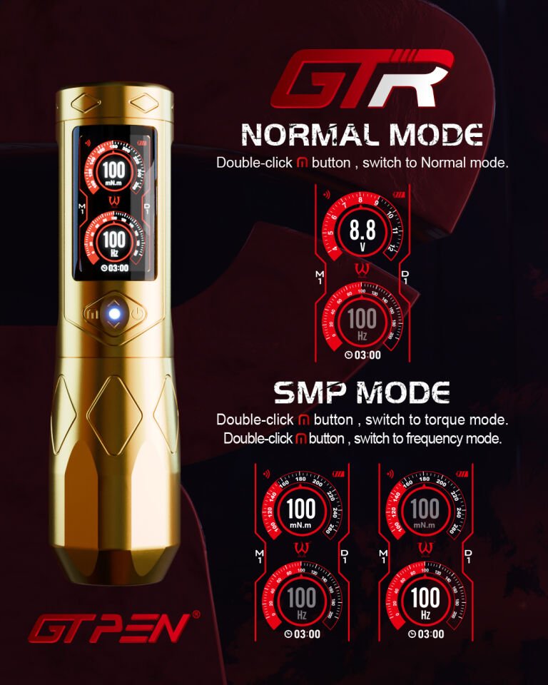 AVA GT PEN GTR Pen dövme makinesi , Wireless Pen Dövme Makinesi 2.5-5.0mm