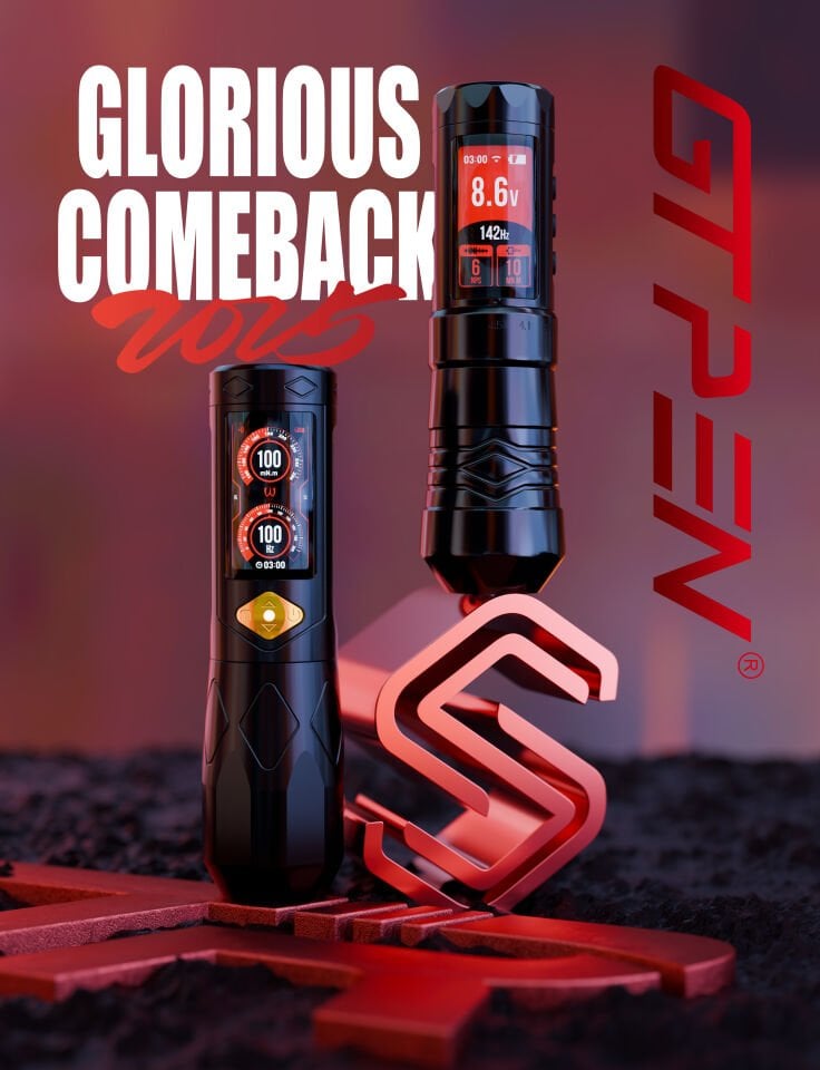 AVA GT PEN GTR Pen dövme makinesi , Wireless Pen Dövme Makinesi 2.5-5.0mm