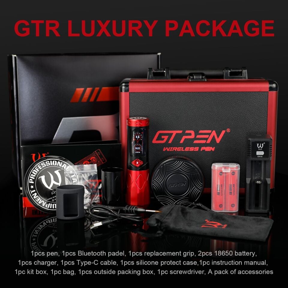AVA GT PEN GTR Pen dövme makinesi , Wireless pen dövme makinesi 2.5-5.0mm
