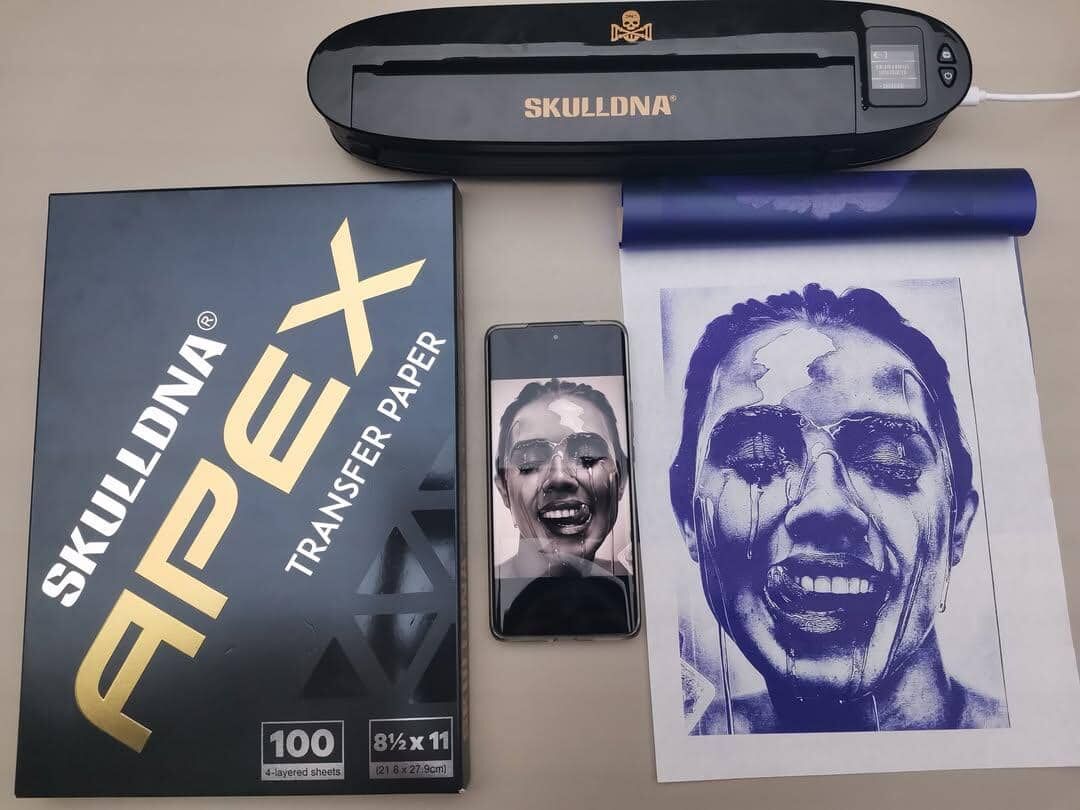 Apex Dövme Transfer Kağıdı - Profesyonel Çizim Aktarımı