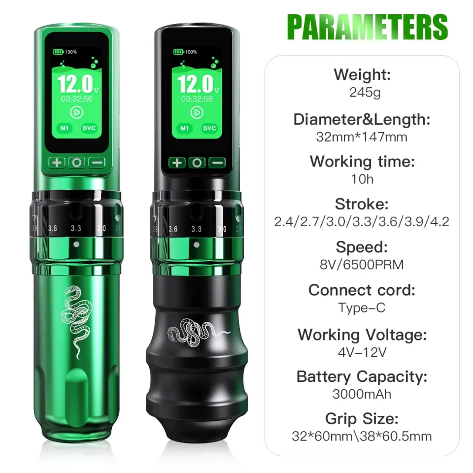 Dragonhawk ''Year of the Snake'' Special Edition - Kablosuz Dövme Makinesi