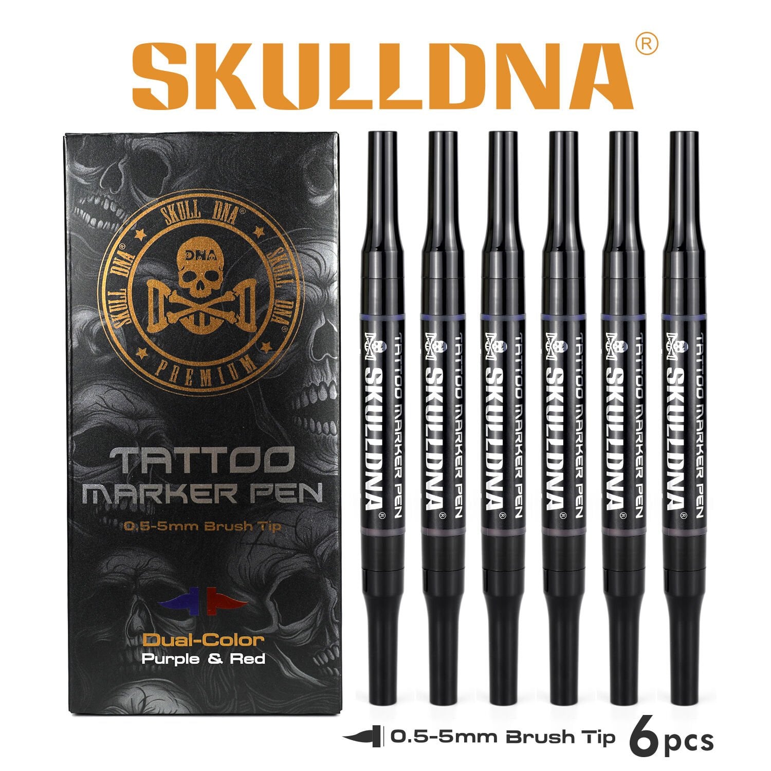 Skulldna Tattoo Marker Pen - Profesyonel Serbest El Dövme Markörü