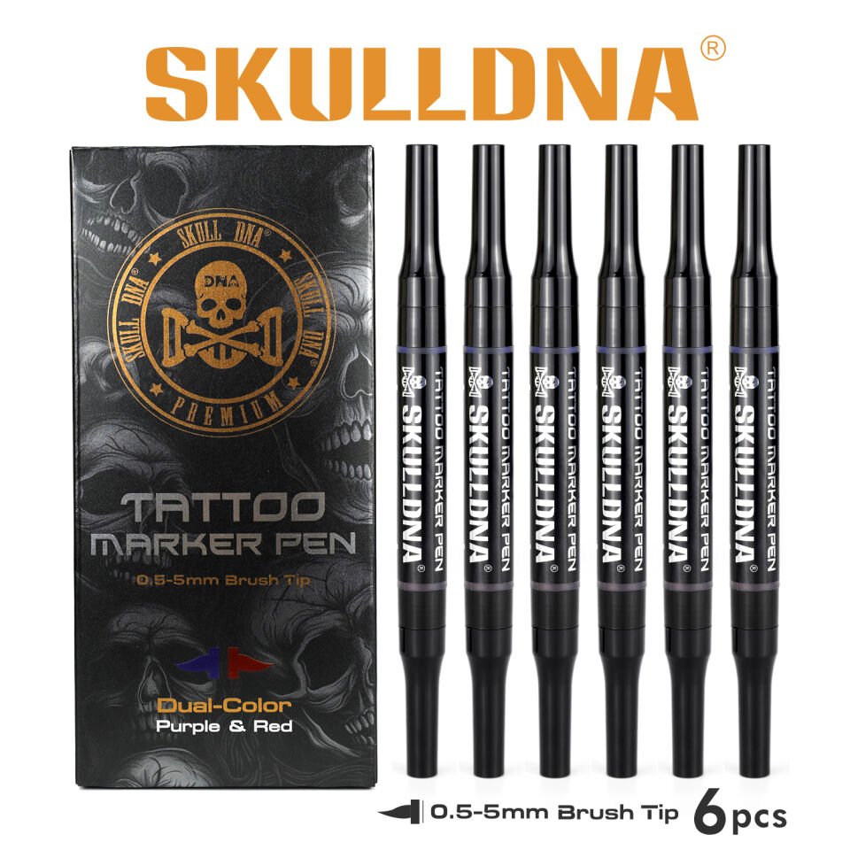 Skulldna Tattoo Marker Pen - Profesyonel Serbest El Dövme Markörü