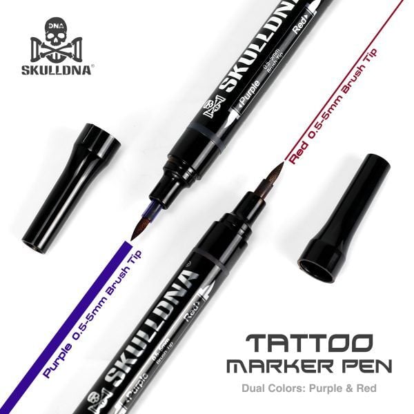 Skulldna Tattoo Marker Pen - Profesyonel Serbest El Dövme Markörü