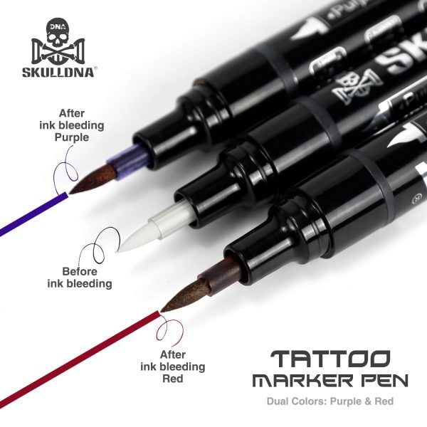 Skulldna Tattoo Marker Pen - Profesyonel Serbest El Dövme Markörü