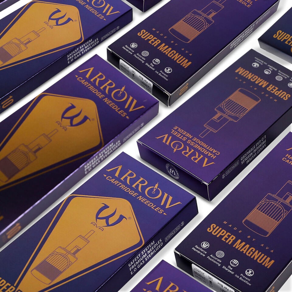 Ava Arrow Kartuş Dövme İğnesi 0805RL 0.25mm – Profesyonel Dövme İğnesi