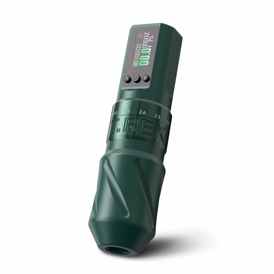 TREX V1 1600mAh 2.0-4.2mm Ayarlanabilir İğne Boyu Profesyonel Kablosuz Dövme Makinesi
